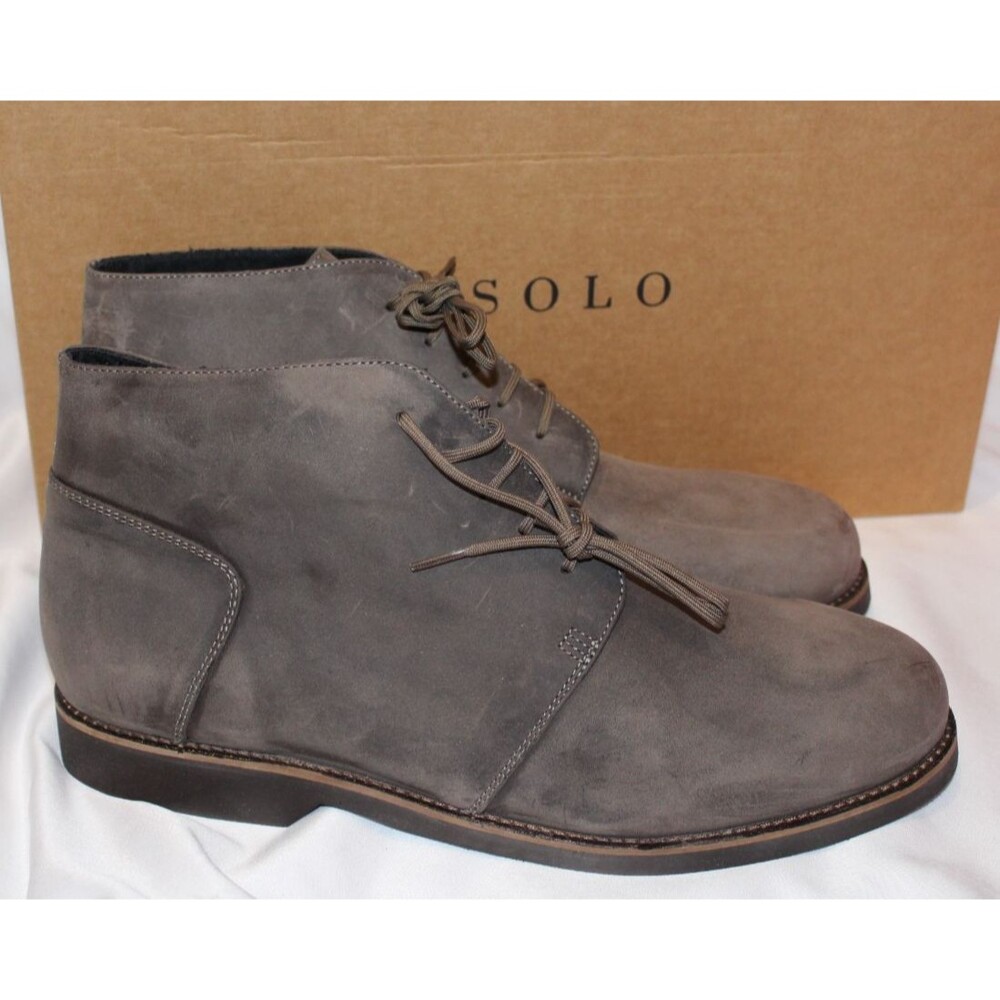 Nisolo Gray Suede Chukka Boots